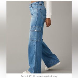 AE cargo jean worn twice size 6! Super cute, just a little too big :)